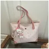 Bolsa de Hombro Rosa Kitty de Nicho para Mujer Primavera/Verano Transfronteriza Dopamina Hello Kitty Gran Capacidad para Viajes