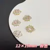 Pingente Caixa Mágica Dupla Oval Zircônia Microcravejada Cobre 18K Pingente Material para Pulseira Brincos Grampo de Cabelo Joia DIY Feito à Mão