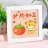 Pintura de diamantes DIY hecha a mano para niños Conejo Año del Conejo nueva decoración inspiradora pegatinas de diamantes pintura decorativa regalo de cumpleaños