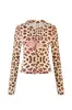 Conjunto de Chaqueta Corta con Capucha y Cremallera Estampado de Letras Ajustado y Pantalones Cross-Border I*Amgi con Diseño de Costuras Visibles