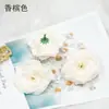 Flor de Rosa Artificial de 8 cm Hueca de Seda Flor para Manualidades DIY Arte Floral Decoración de Bodas Accesorios Más Vendidos Transfronterizo DIY