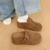 Nuevas sandalias tipo chancla con hebilla 2026 para mujer, con suela gruesa y diseño bohemio, perfectas para primavera y otoño