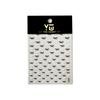 Yitu Calcomanías para Uñas con Lazo en Relieve Arte de Uñas Simple de Alta Gama Versátiles Populares Calcomanías Decorativas Yt6240