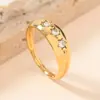 Europa y Estados Unidos los más vendidos anillo de acero inoxidable fundición color anillo de seis puntas viento frío titanio acero no se decolora joyería al por mayor