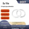 Anéis O de Borracha de Silicone de Grau Alimentício Personalizados à Prova d'Água Resistentes a Altas Temperaturas Selos Anel O Transparentes de Nitrila Silicone Fluoroelastômero