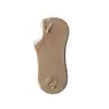 Calcetines de estilo coreano para mujer, calcetines invisibles tipo barco, calcetines finos de algodón antideslizantes de color liso para primavera y verano, modernos y versátiles