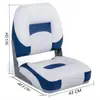 Bote inflable Yates Aleación de aluminio Barco Fibra de vidrio Asiento de timón marino Lancha rápida Bote de asalto Asiento de pesca plegable