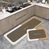 Alfombra de Piso para Cocina Diatomeas Barro Absorción de Agua Absorción de Aceite Antideslizante Resistente a la Suciedad Doméstica Borrable y Sin Lavado Alfombrilla Suave para Pies
