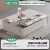 Escritorio de Jefe con Diseño Simple Moderno Blanco, Escritorio de Gerente General con Sensación de Alta Gama, Escritorio Ejecutivo, Juego de Escritorio y Silla de Oficina