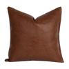 Europeo y Americano Funda de Cojín para Sofá Cama Cuero PU para Coche Funda de Almohada Hogar Cojín Cuadrado Hecho