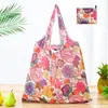 Bolsa de compras plegable de gran capacidad, bolso de mano portátil para supermercado, impresión de logotipo, bolsa de almacenamiento 190T, directo de fábrica