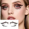 Tatuagens Temporárias de Halloween para Olhos Adesivos Maquiagem para Olhos Decoração Facial Teia de Aranha Abóbora Festa de Feriado Tatuagens Temporárias