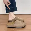 Diseño nicho Birken 2026 slip-on persona perezosa francesa puntera de pie medio arrastre ropa exterior de mujer tacón falso fondo plano estilo nuevo