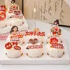 Decoraciones de Cupcakes de Moda para el Día de la Mujer con Temas de Dinero y Autocuidado, Tarjetas con Puntas Afiladas para Toppers del Día de la Diosa