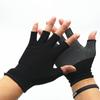 Guantes antideslizantes de medio dedo para hombre, finos, transpirables, para mujer, para montar a caballo, conducir, nailon, protección laboral, para pesca.
