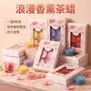 Portavelas de Vidrio Creativo Transfronterizo Caja de Velas Aromáticas Set San Valentín Atmósfera Romántica Libre de Humo Decoración Vela Aromática