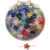 Venta caliente transfronteriza de 10 estrellas de mar de cristal hechas a mano, con cuentas de agujero recto, para pulseras y collares, accesorios.