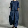 Novidades Primavera e Verão 2026 Transfronteiriço Europeu e Americano Conjunto de Camisa Casual Cor Sólida Feminina Calça Solta Conjunto de Duas Peças
