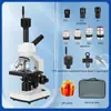 Pesquisa em microscopia biológica, experimentos de microscopia cósmica, ótica de microscopia HD, ótica de microscopia monocular, biologia