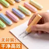 Goma de borrar hexagonal con forma de bolígrafo Mengpai limpia a fondo, especialmente diseñada para estudiantes de primaria, recoge las virutas de goma de borrar sin dejar marcas, goma de borrar con forma de lápiz en una caja