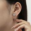 Conjunto de amor vazado em prata esterlina s925 Lin Lang feminino incrustado com zircônia gota d'água requintado de alta qualidade estilo japonês e coreano