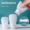Bolsa de Lavar Portátil para Viagem com Frascos de Cosméticos de Silicone Sabonete Corporal Shampoo Loção Limpador Facial Kit de Viagem