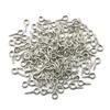 Aguja de ojo de oveja galvanizada para manualidades, accesorios de joyería hechos a mano, colgante de clavo angular de oveja, tornillo autorroscante, clavo de ojo de oveja, paquete de 100