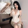 Ropa interior sexy pasión tentación sexy sin mangas ultrafino sin espalda hueco caliente pijamas de tirantes archivo abierto