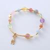 Pulseira de Cristal Colorida Simples Estilo Coreano Pulseira Estilo ins Veado Sika Fresca Fofa Moda Pulseira Versátil Acessórios