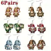 Pendientes Acrílicos Transfronterizos Papá Noel Dibujos Animados Lindos Pendientes Acrílicos Navideños Regalo Adecuado para Fiestas