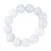 Venta al por mayor de Pulseras de Jade Blanco Natural, Pulseras de Jade Hilo de Oro de Xinjiang, Pulseras de Perlas Redondas de Jade Blanco de Fabricantes