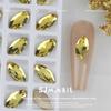 Manicura japonesa 4.4*10 Ojo de caballo borde guía diamante plano Súper Flash mini forma especial usar uña DIY pegar diamante venta al por mayor