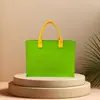 Bolsa de Regalo de Fieltro Gran Capacidad Bolso de Compras de un Solo Hombro Bolso de Mano de Fieltro para Souvenir Bolsa de Fieltro Publicidad Corporativa