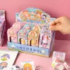 Yan She Conjunto de Fita Adesiva de Algodão Rasgável para Vestido Fita Desenho Animado Fofo para Diário de Bordo Feminino Princesa Decoração Moda Adesivo