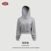 Seja Roupa Feminina 2025 Outono Estilo Europeu e Americano Ins Marca Tendência Moletom com Capuz Estilo Curto Petite Roupa de Baixo Top para Mulheres