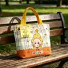 Bolsa de Regalo para el Día del Niño con Personajes de Estrellas de Dibujos Animados, Bolsa de Lona para Recuerdos de Fiesta de Cumpleaños, Bolsa de Tela Pequeña Tote para Estudiantes