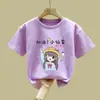 Camiseta Casual de Manga Corta para Niñas, Algodón Puro, Nuevo Modelo 2026