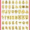 Adesivos de Telefone Dourados Ano Novo do Cavalo, Adesivos de Telefone Ouro Puro 999, Caixa de Presente Cultural e Criativa Paz e Alegria, Atacado de Pequenos Presentes