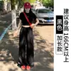 Pantalones de Trabajo de Secado Rápido Azul Marino para Mujer, Verano Delgados Estilo Americano Sueltos de Pierna Recta Pantalones Deportivos, Para Mujer Petite Casual de Pierna Ancha