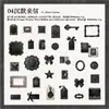 Paquete de Stickers Yanji Serie Membrete de Mansión Tema Retro Manualidad DIY Material Stickers Decorativos 30 Piezas en 6 Estilos para Elegir