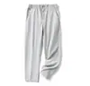 Etiqueta Triangular Exterior 26 Pantalones de Otoño para Hombre Modernos Versátiles Ropa de Trabajo Cintura Media Pantalones Largos para Hombre Sueltos Pantalones de Guadaña para Hombre Casual