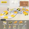 Juguetes Transfronterizos, Juguetes Versátiles de Tren de Rieles DIY, Vehículos Eléctricos de Ingeniería, Juguetes Interactivos para Niños, Trenes de Rieles, Trenes Pequeños