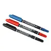 Marcador pequeño de doble punta 120 negro resistente al agua secado rápido color fineliner estudiante cuenta manual dibujo delineador al por mayor