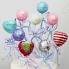 Nuevo adorno de piruleta de bola de lentejuelas con lazo de celebridad en línea, adorno para pastel de cumpleaños, decoración creativa para mesa de postres de fiesta
