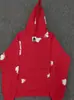 Sudadera de moda europea y americana transfronteriza con estampado de anillo de espuma y diseño de flor de kapok, conjunto de sudadera con capucha casual de rizo ligeramente cepillado