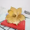 Flor de Veludo de Natal de 24CM Sem Soltar Decoração de Natal de Veludo Decoração de Casamento Enfeite para Árvore de Natal Flor Artificial Atacado