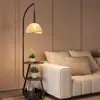 Lámpara de pie estilo mediados de siglo, madera maciza, para sala de estar, junto al sofá, dormitorio, almacenamiento, lámpara de mesita de noche retro, hierro, otros