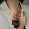 Collar de Mariposa de Plata de Ley S999 Totalmente Incrustado de Lujo Ligero de Moda para Mujer con Diseño Único y Cadena de Clavícula Versátil a la Moda
