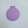 Espejo Plegable Portátil Pequeño de Alta Gama Casual Espejo Cosmético de un Solo Lado Creativo Redondo de Aluminio para Mujer Mini Maquillaje