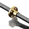 Tornillo de Varilla de Acero Inoxidable Tipo T T8 para Impresora 3D Tuerca de Tornillo para Motor Paso a Paso Tornillo Trapezoidal Tornillo de Avance de Acero Inoxidable 8